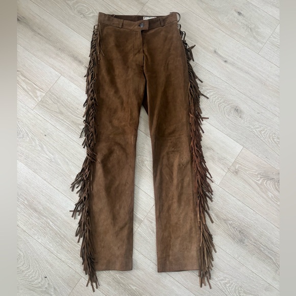 Scully Pants - Scully Brown Fringe Boot Cut Pants- Western style!